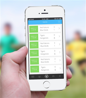Simple scorekeeping for soccer moms & football fathers | Design Application par eMango