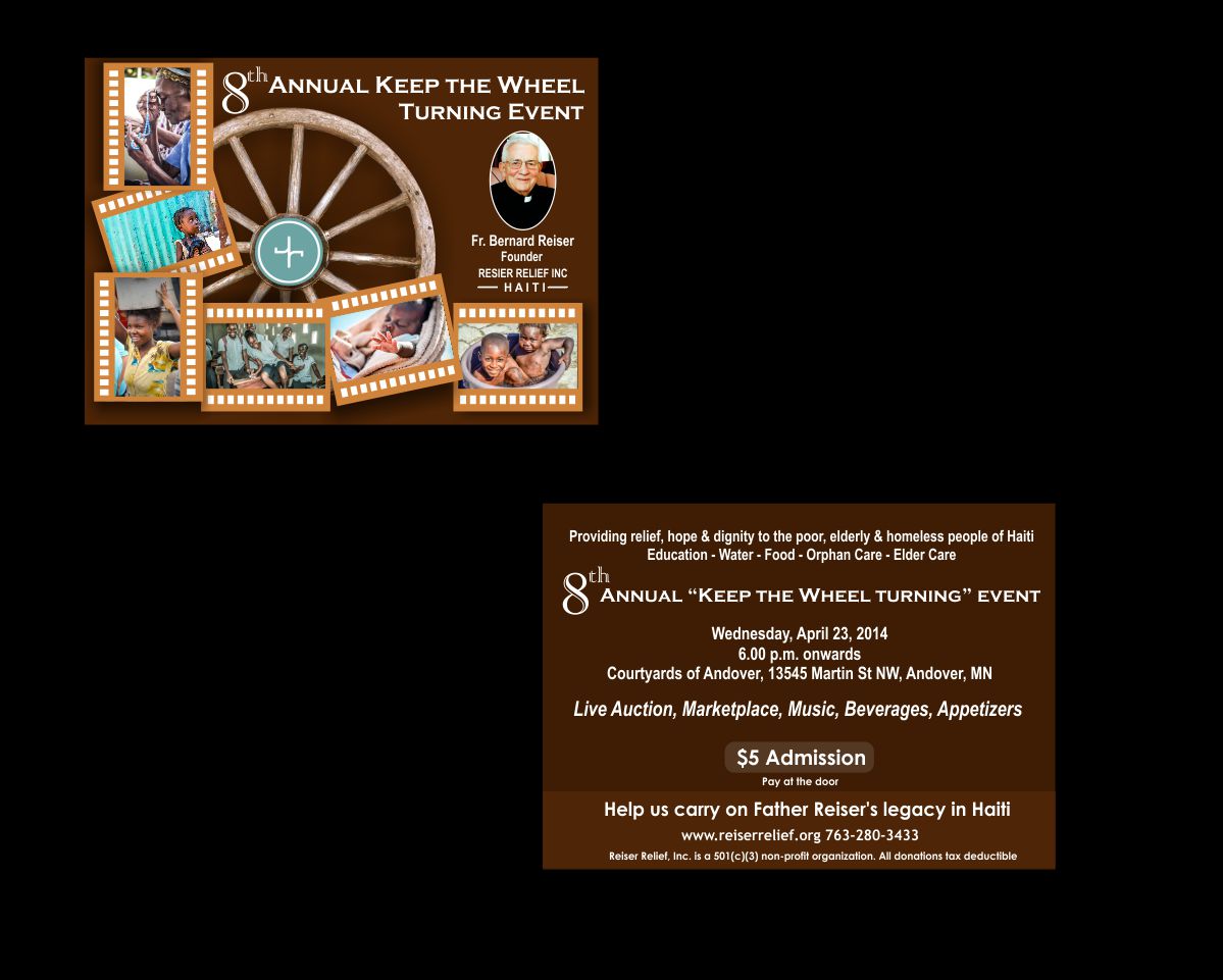 Invitation Design by HollyBlue Studio for Reiser Relief | Design #3257688