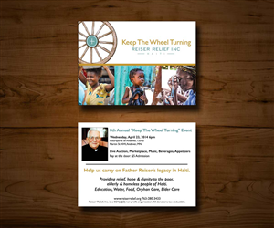 Invitation Design by andrea7209 for Reiser Relief | Design: #3257162