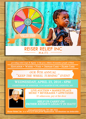 Invitation Design by isabel paoli for Reiser Relief | Design: #3295528