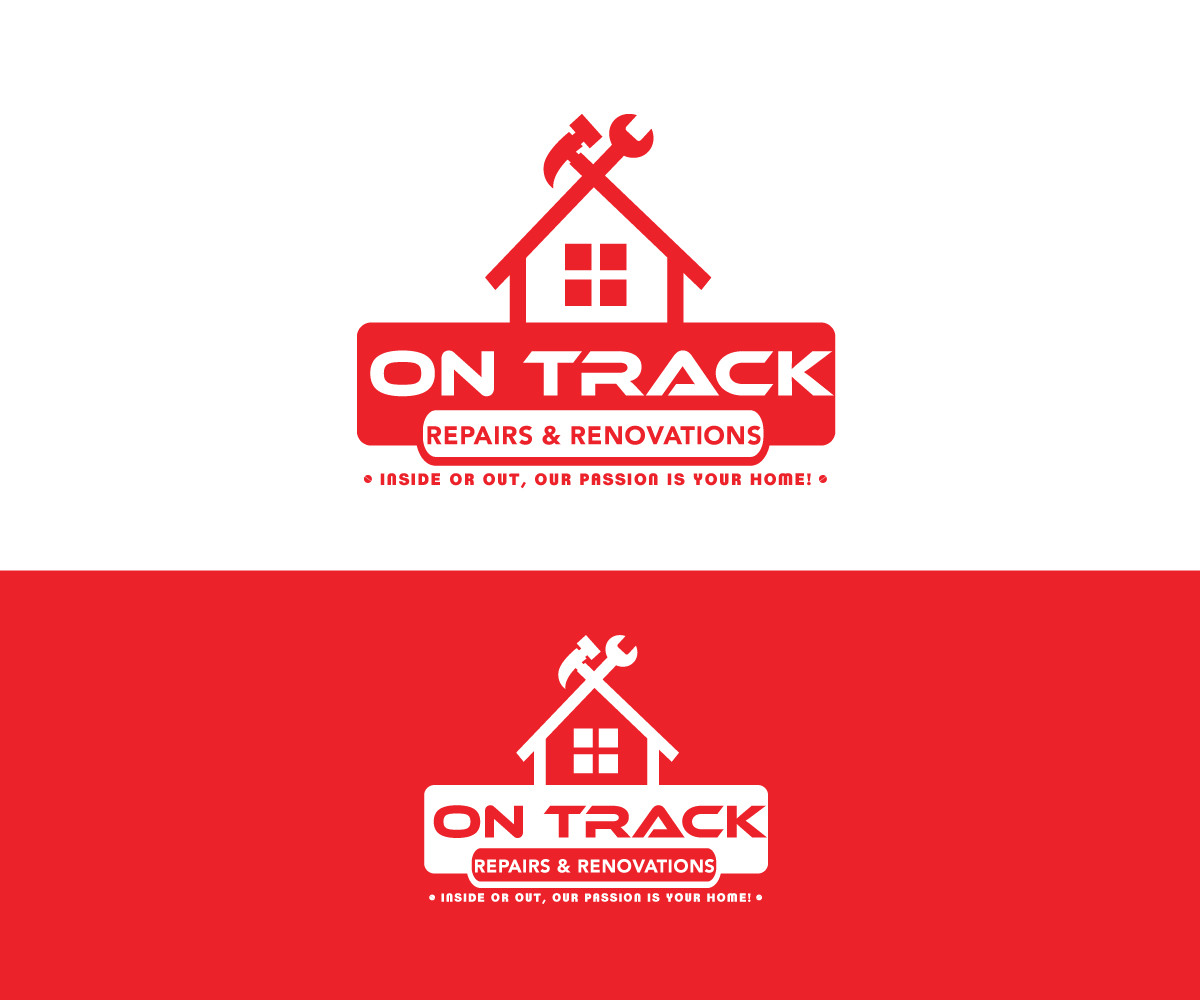 Logo Design by zule for On Track Repairs & Renovations, LLC | Design: #3263076