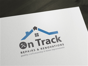 Logo Design by madeli for On Track Repairs & Renovations, LLC | Design: #3242261