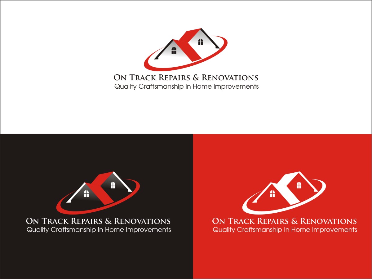 Logo Design by Sushma for On Track Repairs & Renovations, LLC | Design #3250767