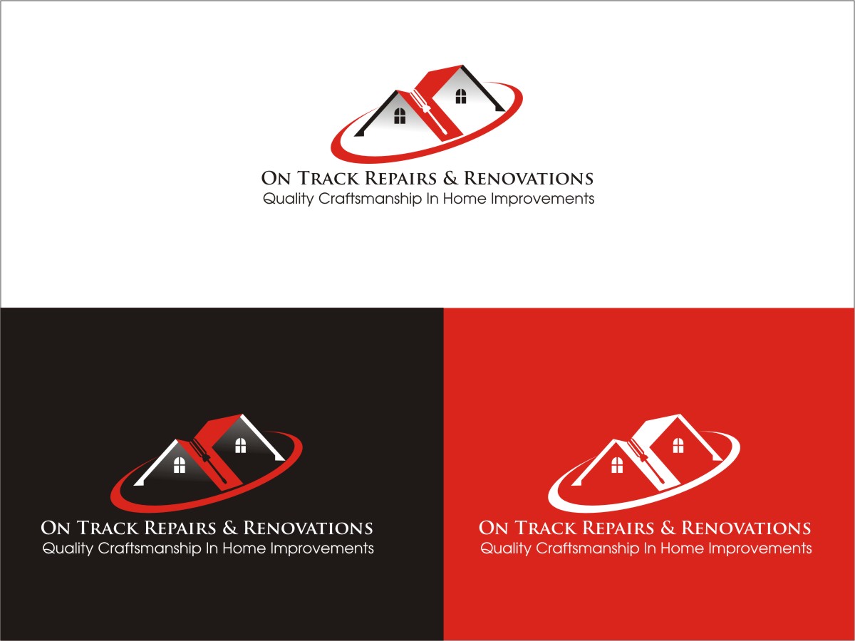 Logo Design by Sushma for On Track Repairs & Renovations, LLC | Design #3250827