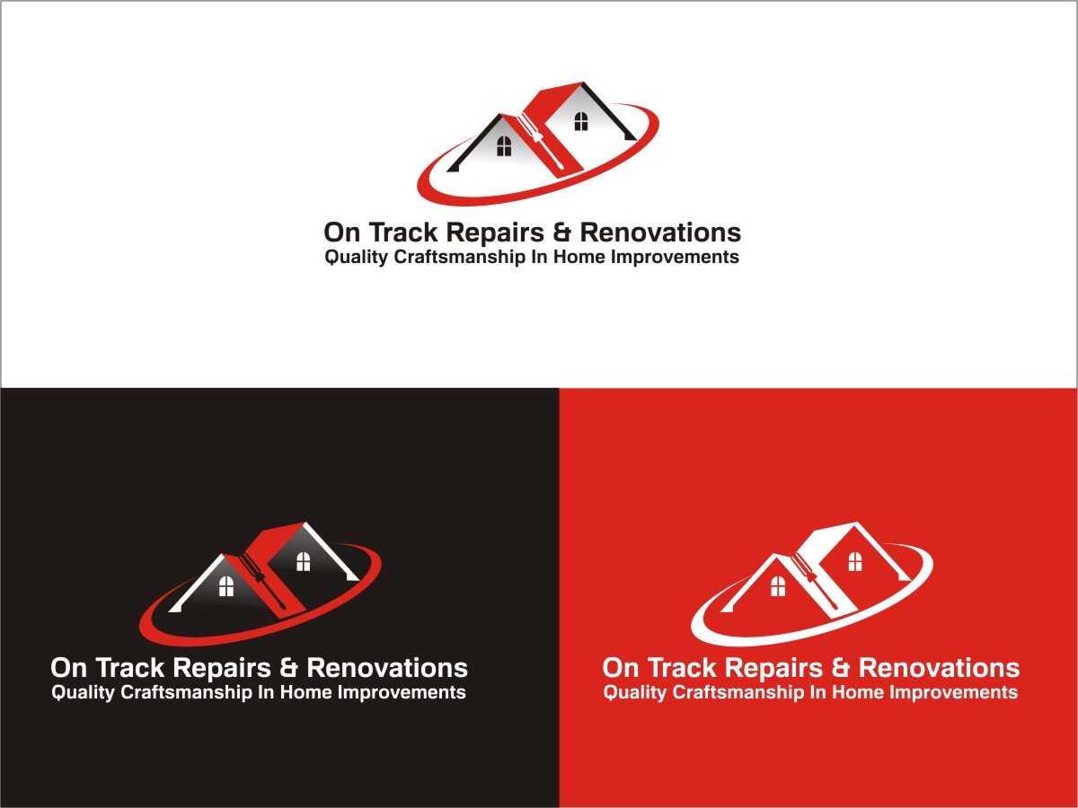 Logo Design by Sushma for On Track Repairs & Renovations, LLC | Design #3253056