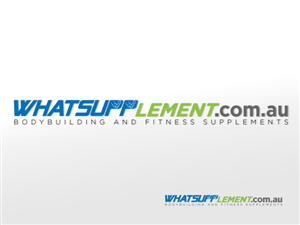 WHATSUPPlement.com.au bodybuilding and fitness supplements | Logo Design by Kimosis Designs