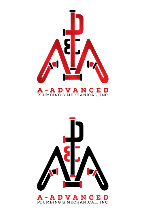 Logo Design by  Muller Villegas for A-Advanced Plumbing & mechanical, Inc. | Design #3271734