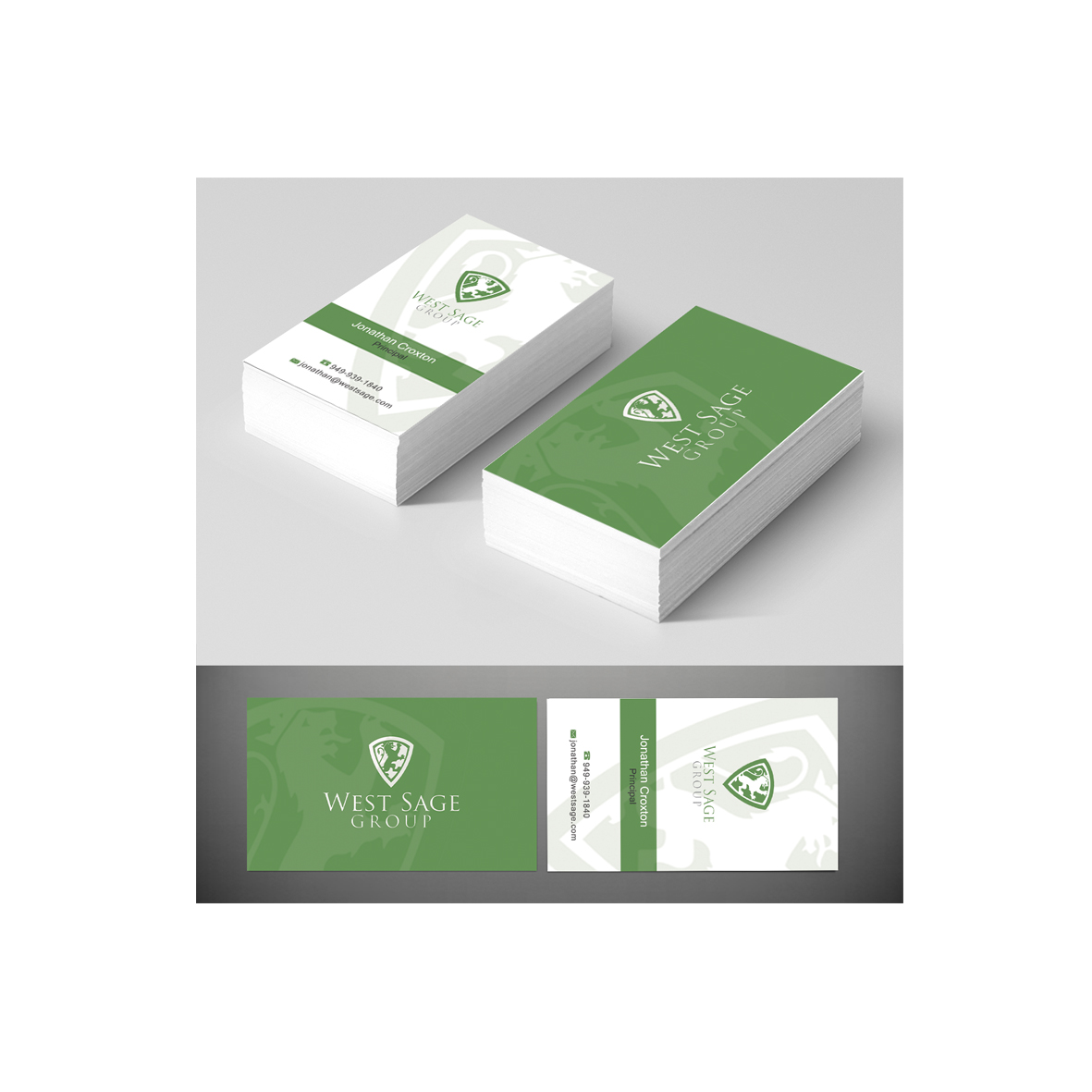 Business Card Design by Harshan for West Sage | Design #3336961