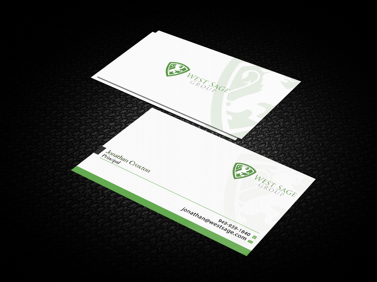 Business Card Design by Harshan for West Sage | Design #3363346