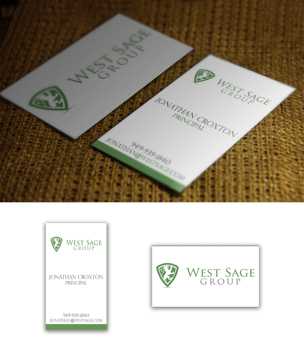 Business Card Design by NZ for West Sage | Design #3294041