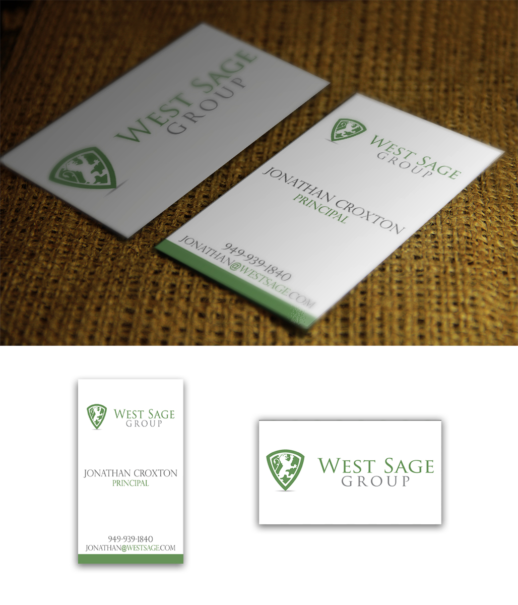 Business Card Design by NZ for West Sage | Design #3294044