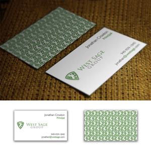 Business Card Design by NZ for West Sage | Design: #3294046
