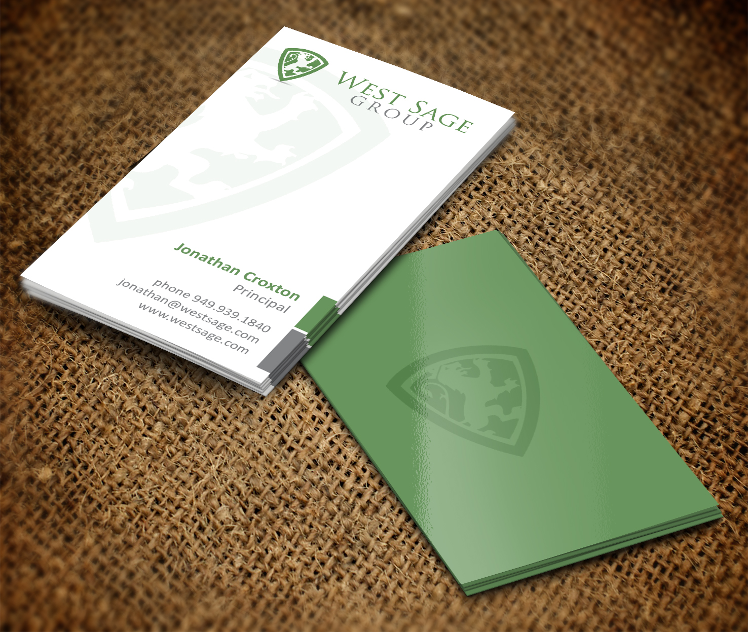 Business Card Design by pecas for West Sage | Design #3270075