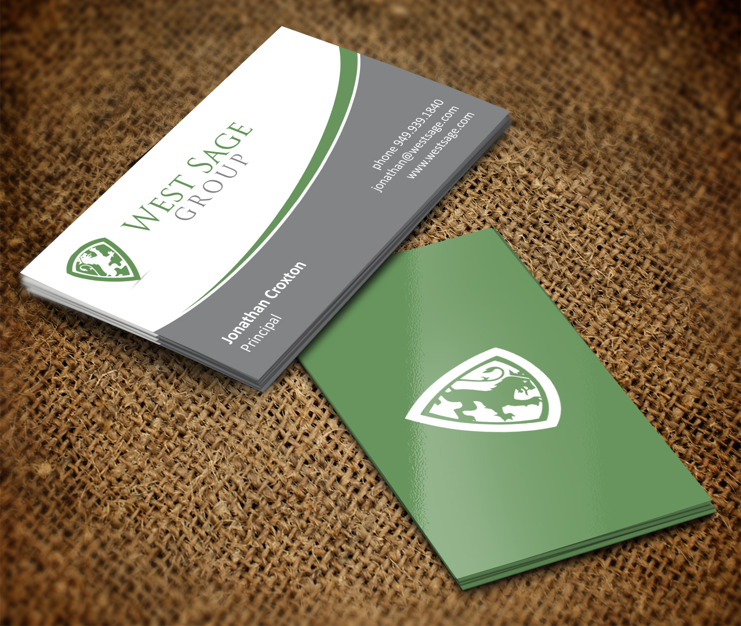 Business Card Design by pecas for West Sage | Design #3270097