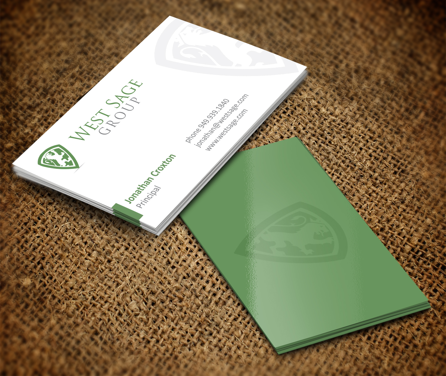 Business Card Design by pecas for West Sage | Design #3270108