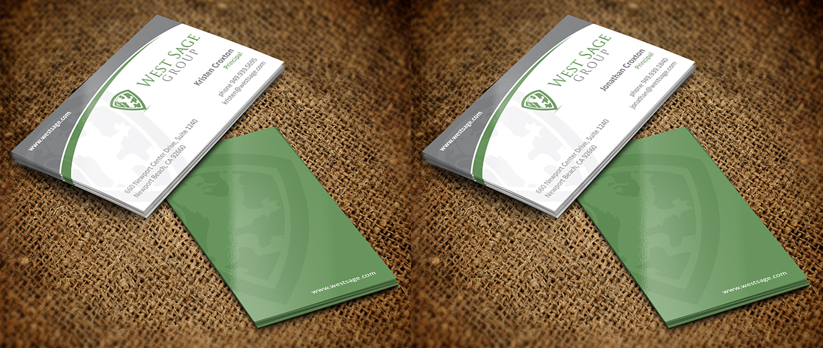 Business Card Design by pecas for West Sage | Design: #3365545