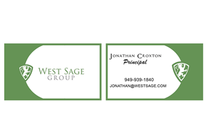 Business Card Design by InGang for West Sage | Design #3292254