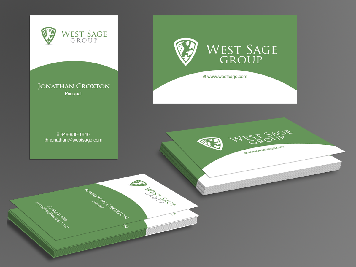 Business Card Design by kousik for West Sage | Design #3318916