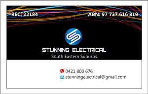 Business Card Design by dkthedon for Stunning Electrical | Design: #3261056