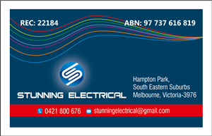 Business Card Design by dkthedon for Stunning Electrical | Design: #3269368