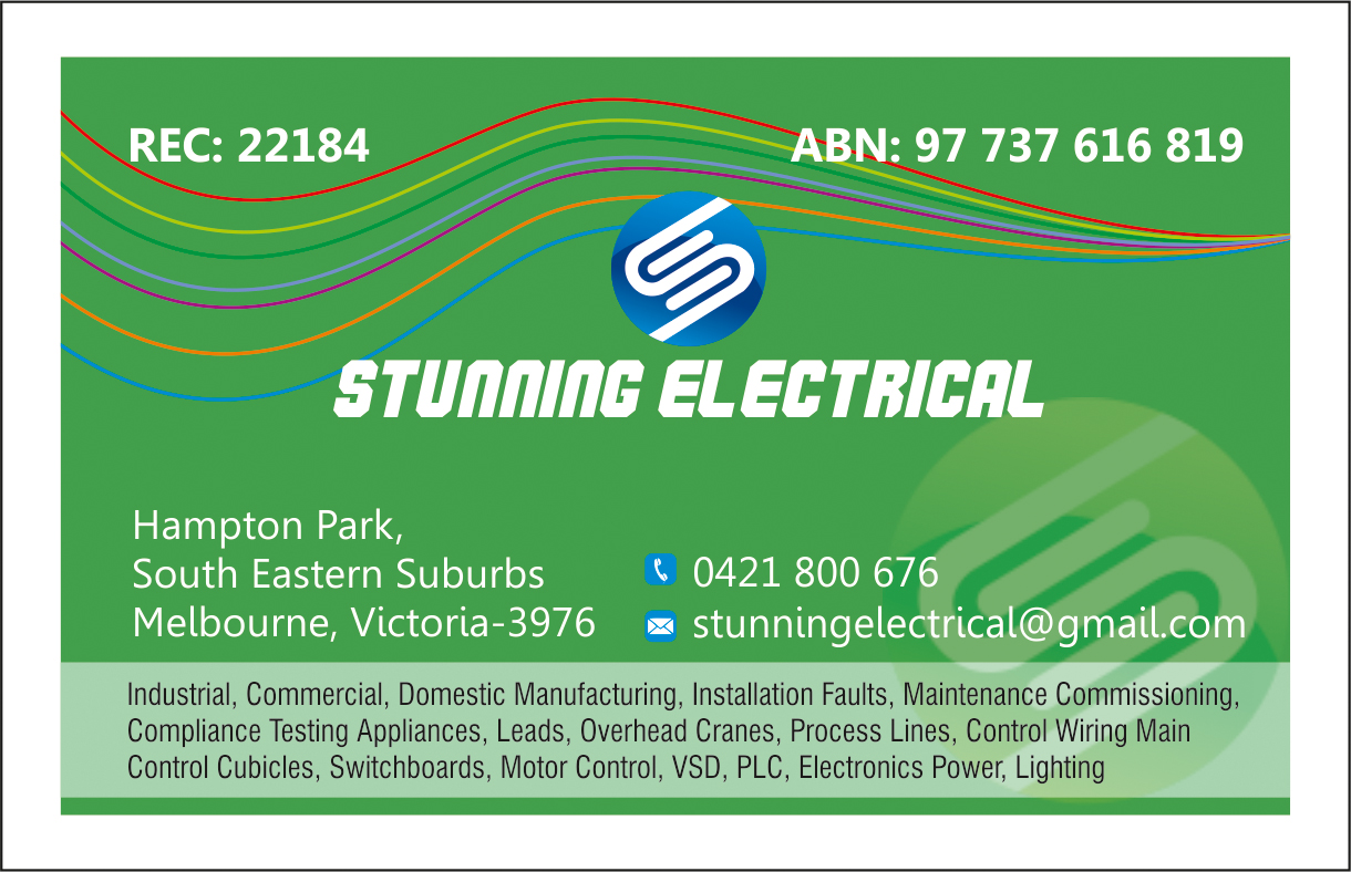 Business Card Design by dkthedon for Stunning Electrical | Design #3269381