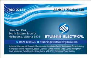 Business Card Design by dkthedon for Stunning Electrical | Design: #3269388