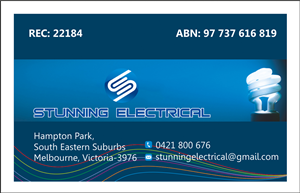 Business Card Design by dkthedon for Stunning Electrical | Design: #3269399