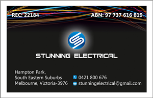 Business Card Design by dkthedon for Stunning Electrical | Design: #3269552