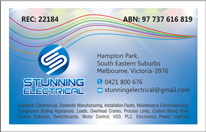 Business Card Design by dkthedon for Stunning Electrical | Design: #3276129