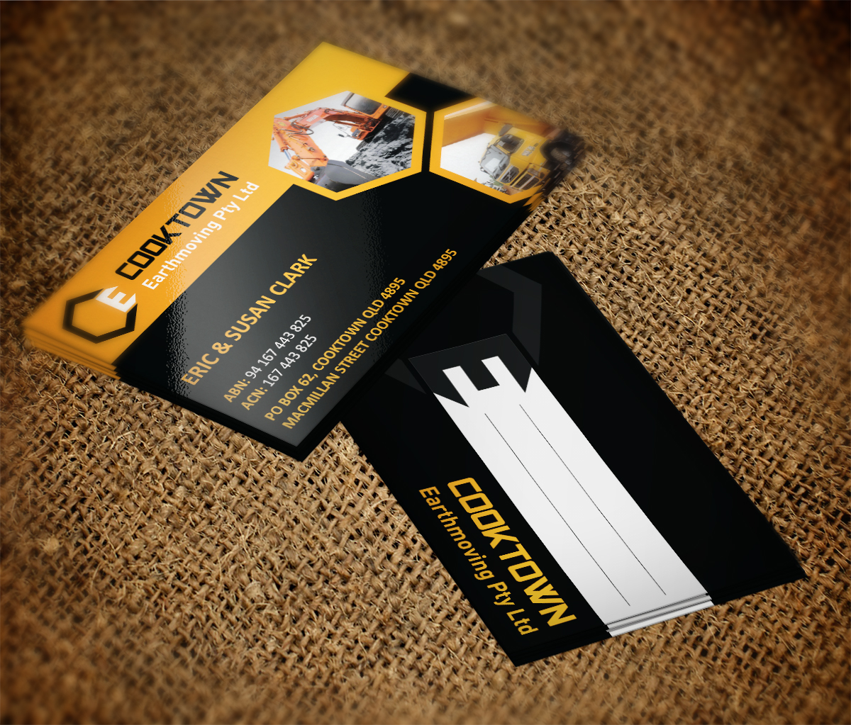 Business Card Design by MT for Cooktown Earthmoving Pty Ltd | Design #3257374