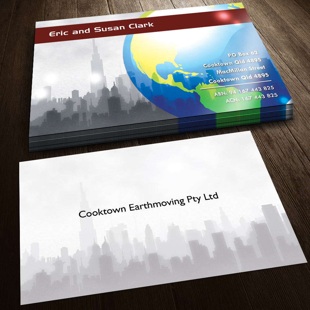 Business Card Design by Sandaruwan for Cooktown Earthmoving Pty Ltd | Design #3233995