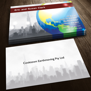 Business Card Design by Sandaruwan for Cooktown Earthmoving Pty Ltd | Design #3233995