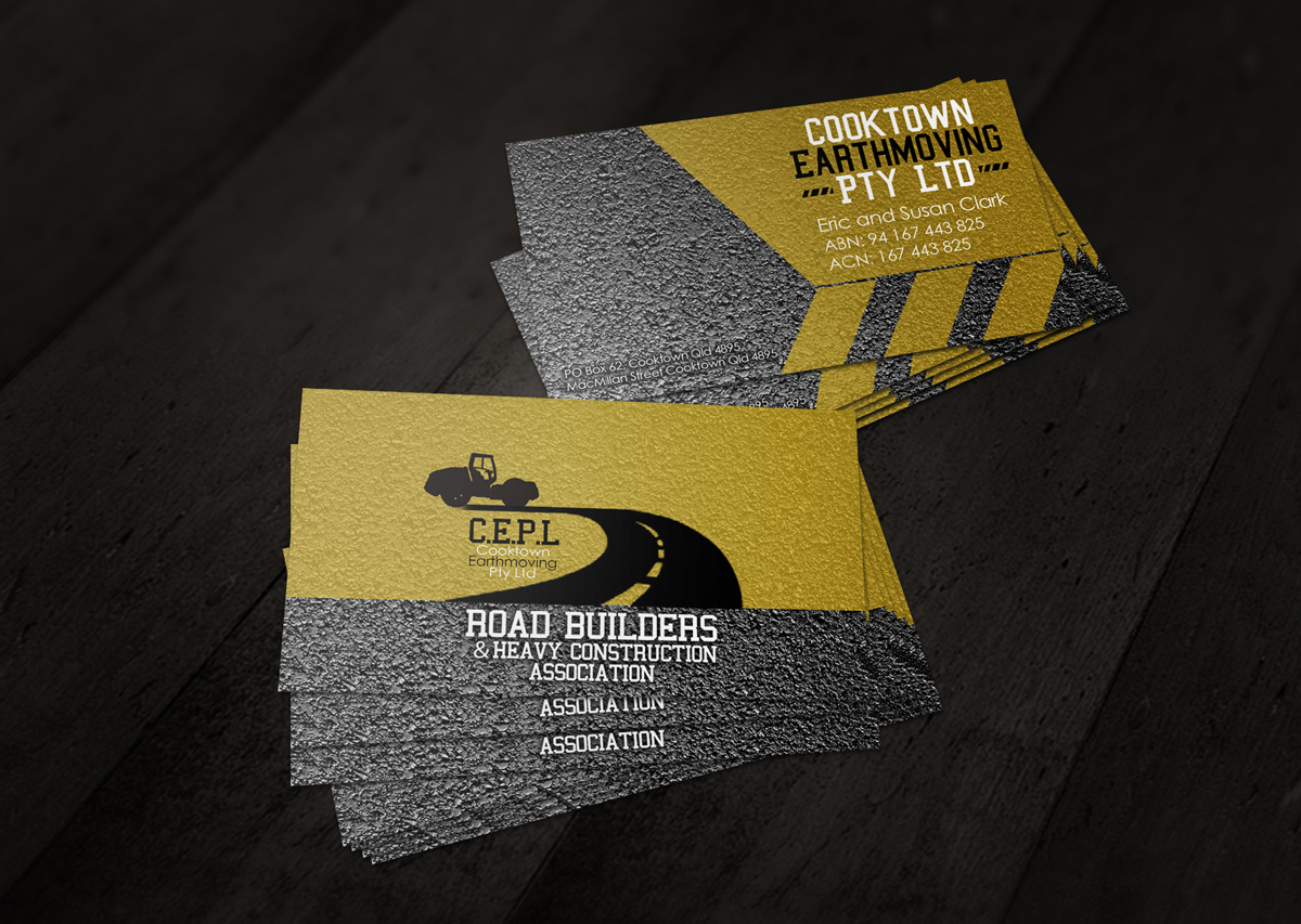 Business Card Design by Andytrackgh for Cooktown Earthmoving Pty Ltd | Design #3241638