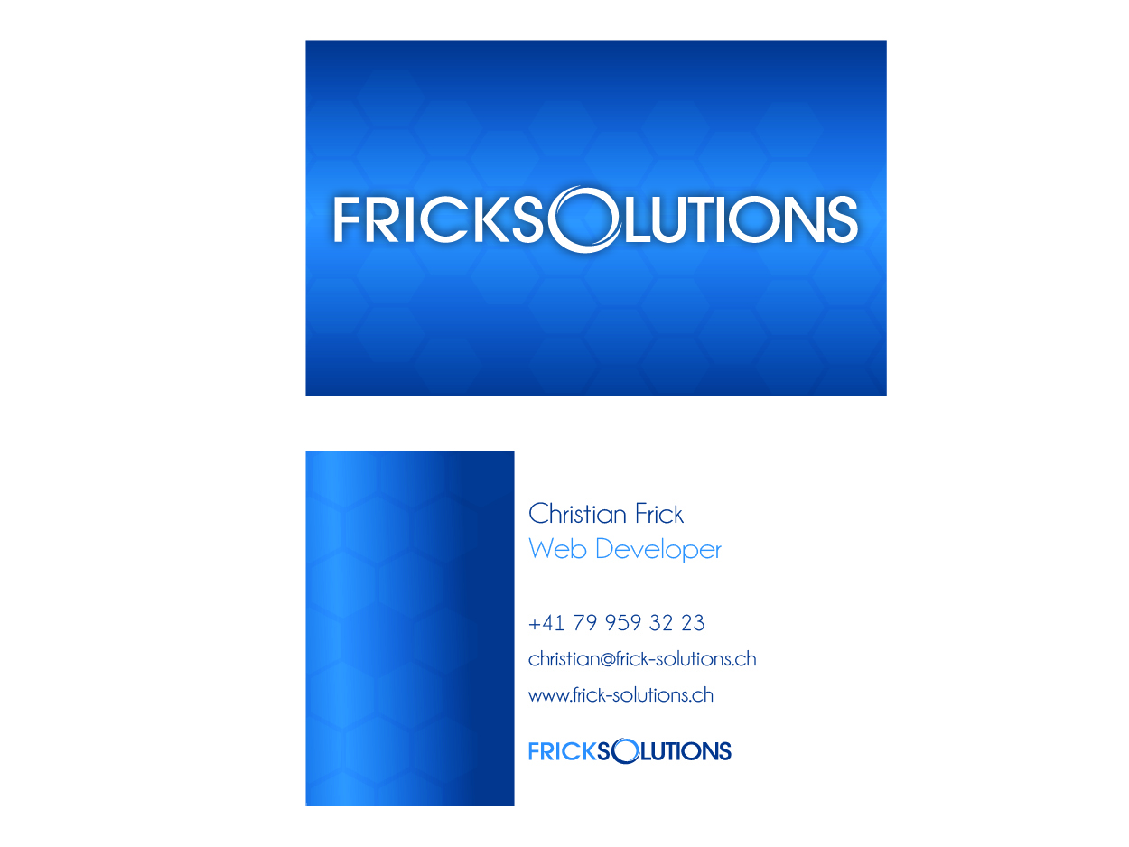Visitenkarten-Design von neapsdesigns für Frick Solutions | Design #803929
