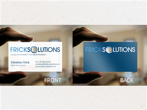 Business Card Design by Silviu Antohe  for Frick Solutions | Design: #791479
