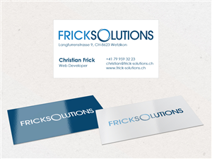 Business Card Design by Silviu Antohe  for Frick Solutions | Design: #791702