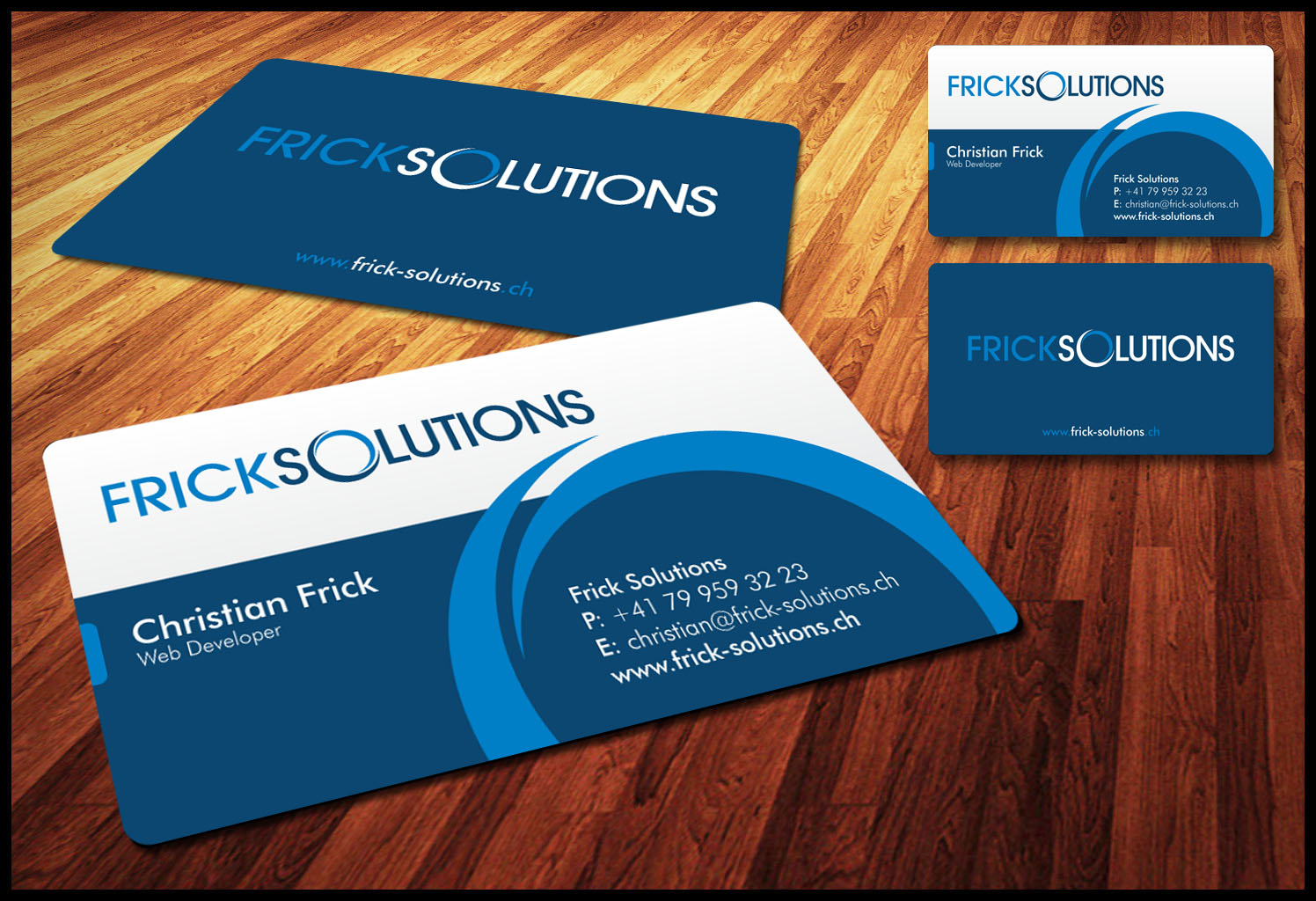 Business Card Design by Ghobay for Frick Solutions | Design #793281