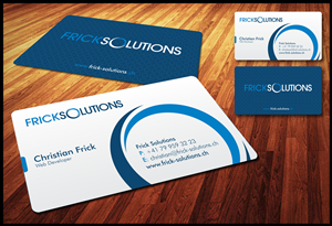 Business Card Design by Ghobay for Frick Solutions | Design: #793284
