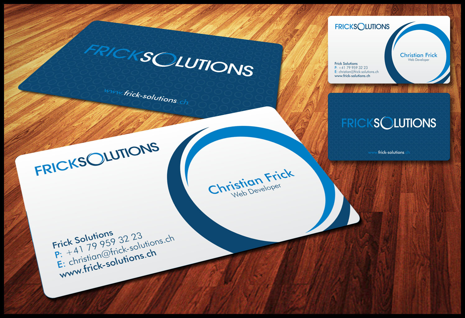Business Card Design by Ghobay for Frick Solutions | Design #793287