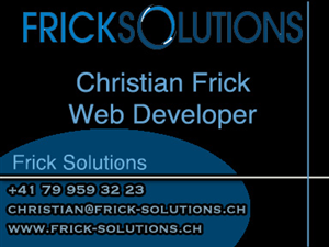 Business Card Design by Alexandra for Frick Solutions | Design: #808138