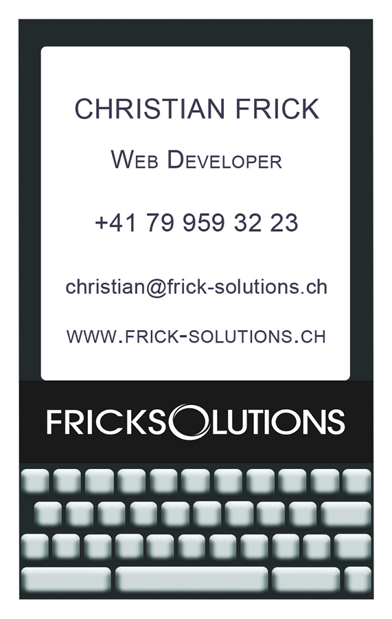 Business Card Design by ev 21 for Frick Solutions | Design #793109