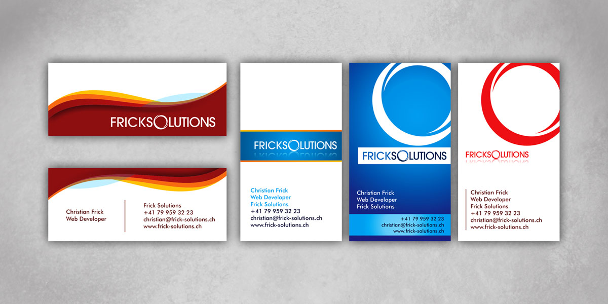 Business Card Design by Alief_Hend for Frick Solutions | Design #803722