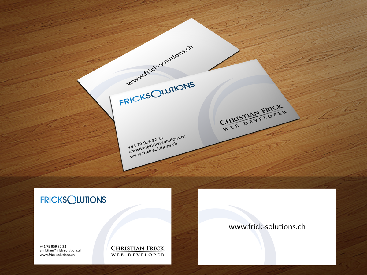 Business Card Design by Radu Borzea for Frick Solutions | Design #799112