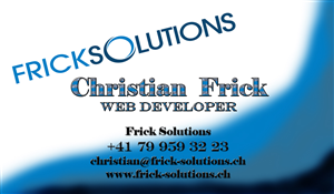 Business Card Design by Rocco for Frick Solutions | Design: #806405