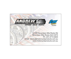Visitenkarten-Design von SK für Andrew's Motorcycle Products | Design #3245693