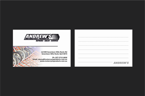 Business Card Design by inspirodesign for Andrew's Motorcycle Products | Design: #3251293