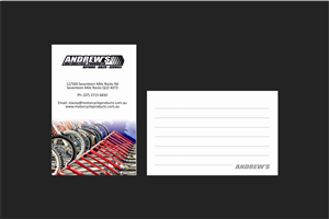 Business Card Design by inspirodesign for Andrew's Motorcycle Products | Design: #3251308