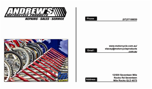 Business Card Design by FBM for Andrew's Motorcycle Products | Design: #3246540