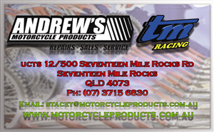 Business Card Design by p3nf01ds for Andrew's Motorcycle Products | Design: #3242723