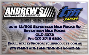 Business Card Design by p3nf01ds for Andrew's Motorcycle Products | Design: #3246164